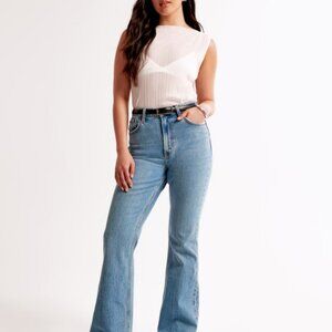 Abercrombie & Fitch Curve Love High Rise Vintage Flare Jean - Size 28